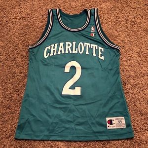 Larry Johnson Charlotte Hornets Champion Jersey